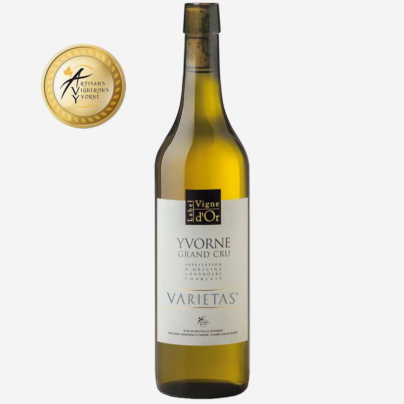 Yvorne Grand Cru Label Vigne d'Or "VARIETAS" Elevé en fût de chêne Chablais AOC
